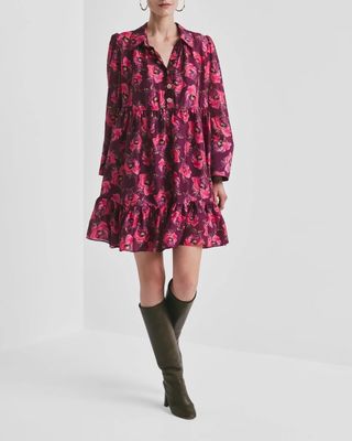 BY TIMO Striped Organza Shirt Dress Romance