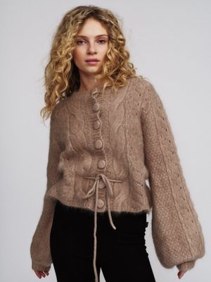 ELLA&IL Sophia Chunky Cardigan Hazel Beige 