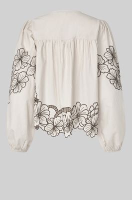 SECOND FEMALE ELINOR BLOUSE SOFT BEIGE 