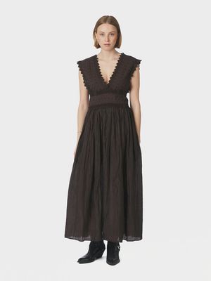 NEO NOIR Arista Lace Dress Dark Brown 