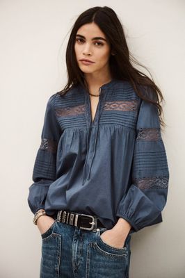 BA&SH NAMI Blouse BLUE 