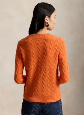 POLO RALPH LAUREN Classics Julianna Long Sleeve Pullover Orange 