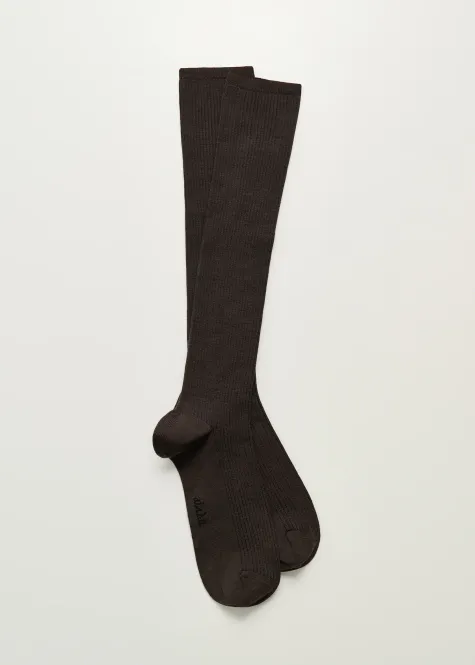 Hovedbilde AIAYU Wool Knee Socks Brown 