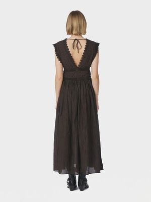 NEO NOIR Arista Lace Dress Dark Brown 