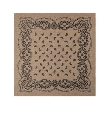 NEO NOIR Adelina Paisley Knit Scarf Beige Melange 
