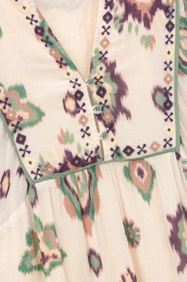 BA&SHOULD OELIA DRESS ECRU