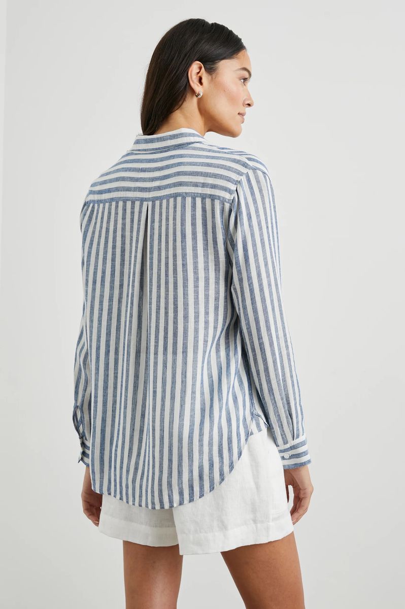 RAILS Charli Shirt Echo Stripe BLUE /WHITE