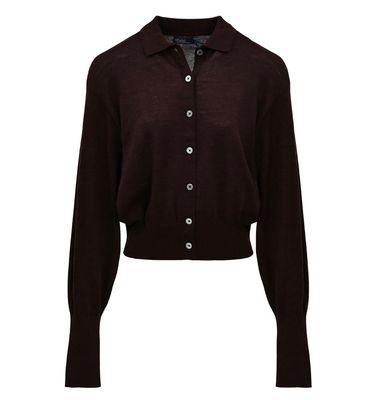 POLO RALPH LAUREN Concept Merino Cardigan Chocolate 