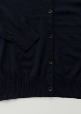 AIAYU Hariza Cardigan Merino Wool Navy 