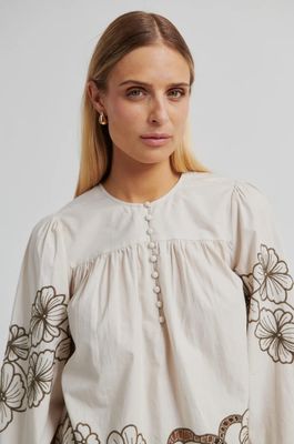 SECOND FEMALE ELINOR BLOUSE SOFT BEIGE 