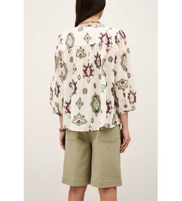 BA&SH ODELIE BEIGE BLOUSE ECRU 