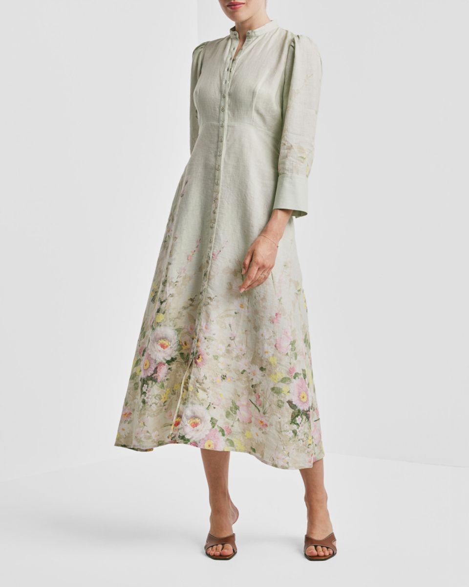 BY TIMO Linen Button-Down Dress Harmony